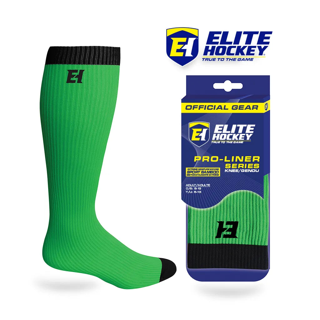 Elite Hockey Pro-Liner limegrønne sokker senior