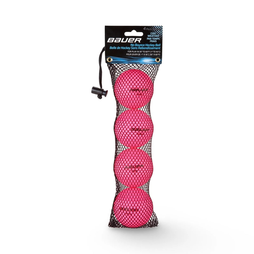 Bauer Streethockeyball kald 4-pakning rosa