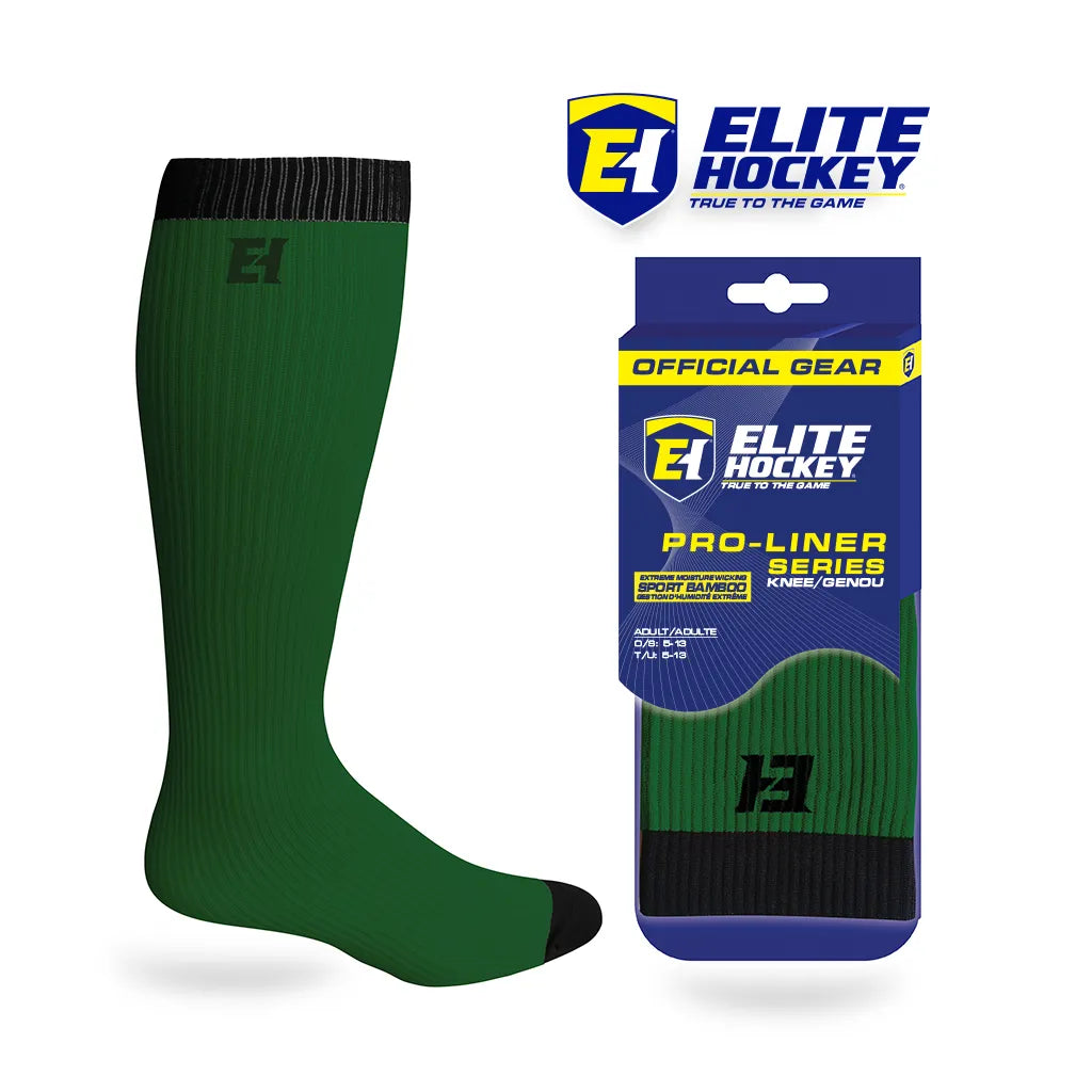Elite Hockey Pro-Liner mørkegrønne sokker senior