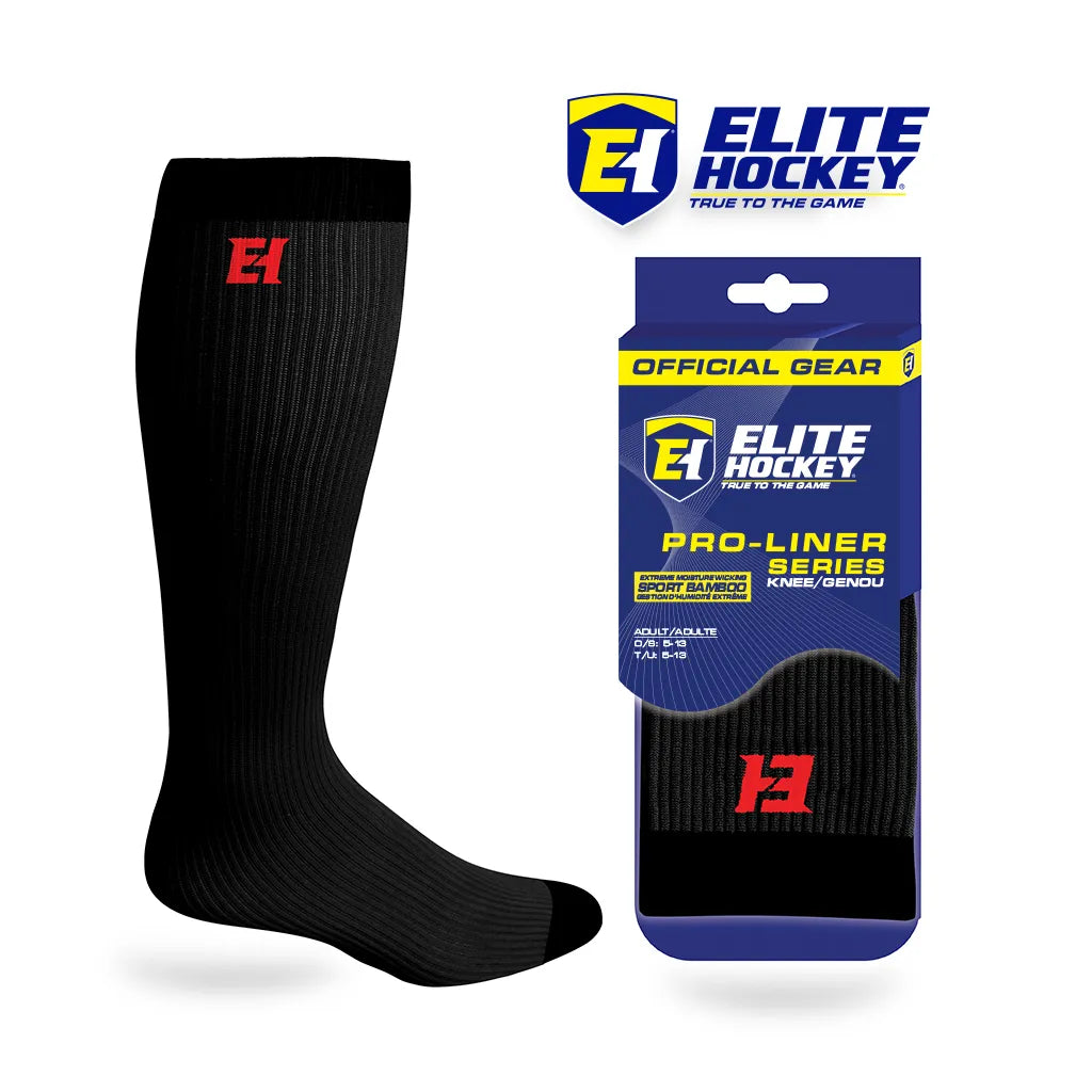 Elite Hockey Pro-Liner svarte sokker senior