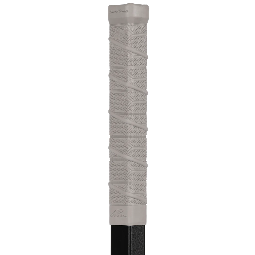 Lizard Skins Rubber Hockey Grip - Snipe Ribbed Classic Knob - Platinum gray