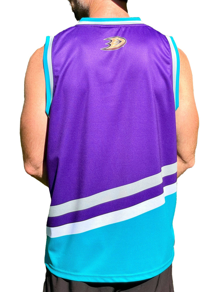 NHL Anaheim Ducks Lilla Retro Hockey Singlet for menn
