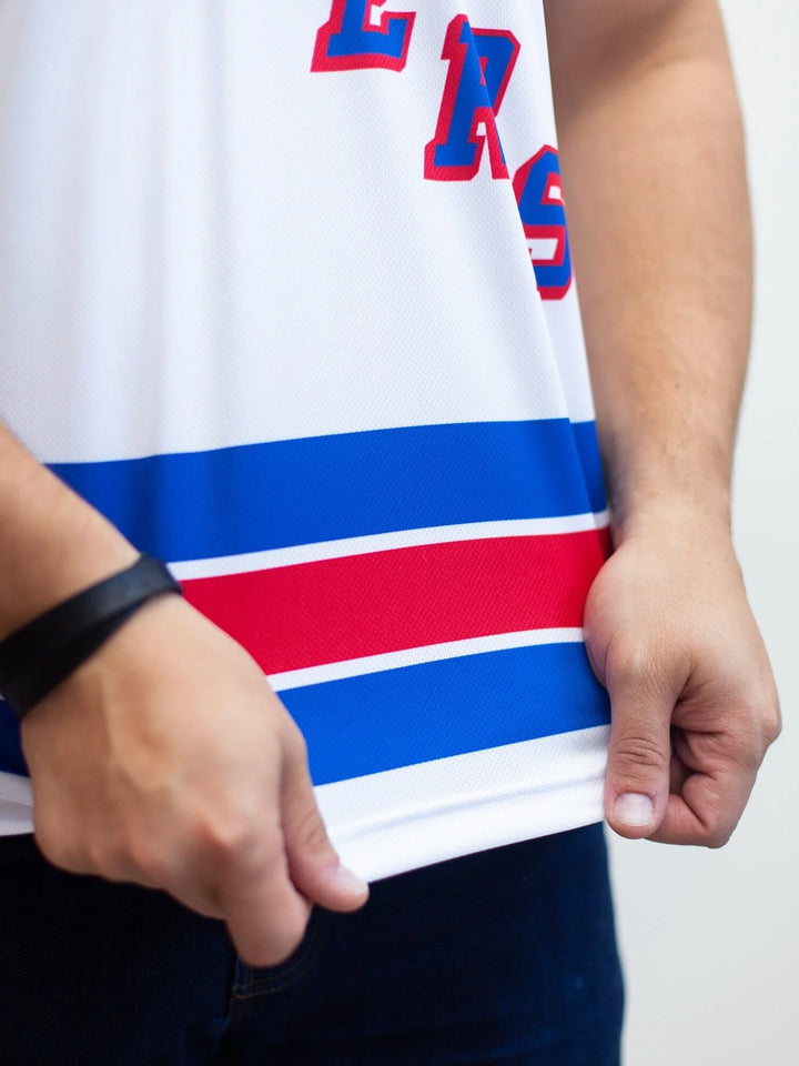 NHL New York Rangers Hvit Hockey Singlet for menn
