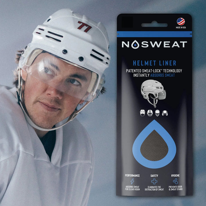 NoSweat helmet liner for hockey