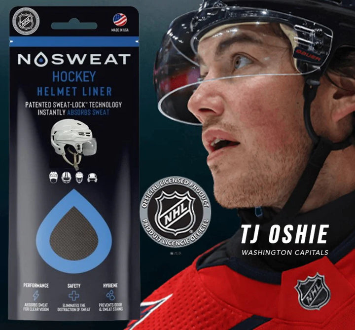 NoSweat helmet liner for hockey