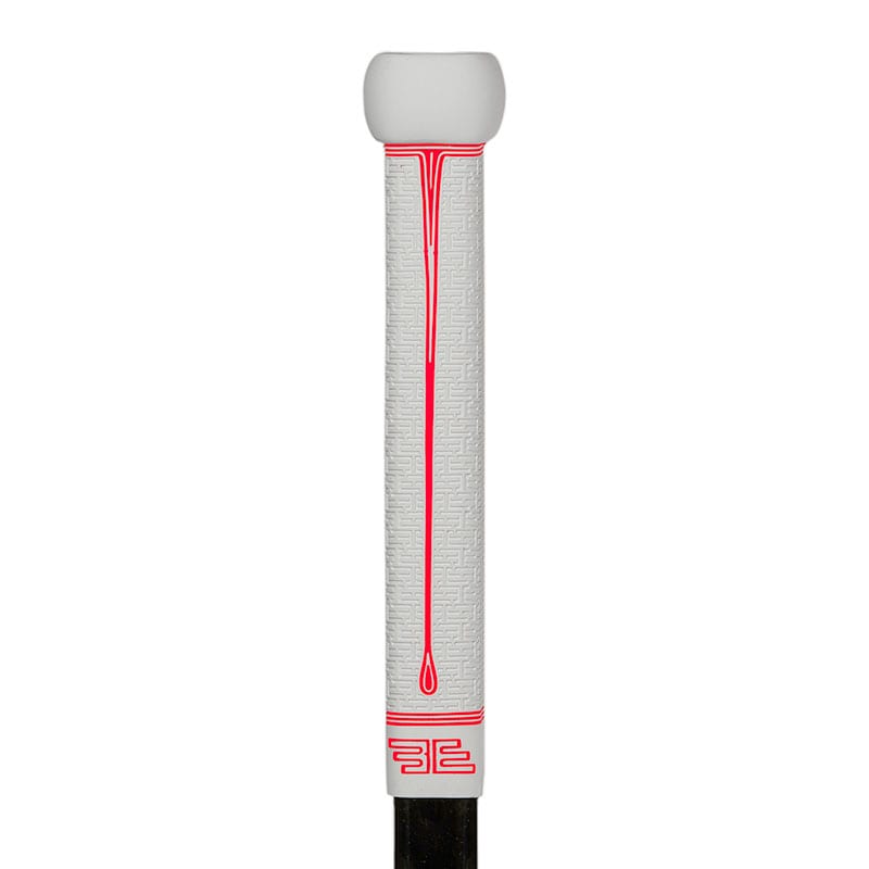 Buttendz FLUX Z Grip for hockeykølle hvit med røde detaljer