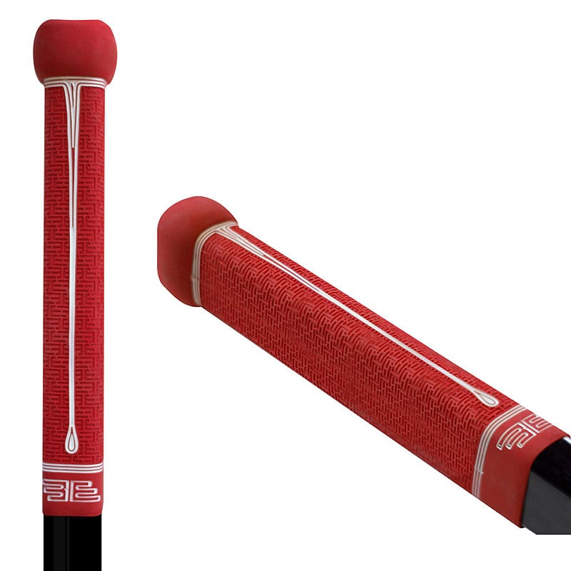 Buttendz FLUX Z Grip for hockeykølle rød med hvite detaljer