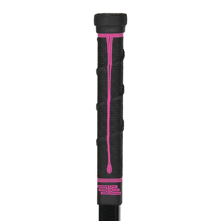 Buttendz FUTURE Grip for hockeykølle svart med rosa detaljer