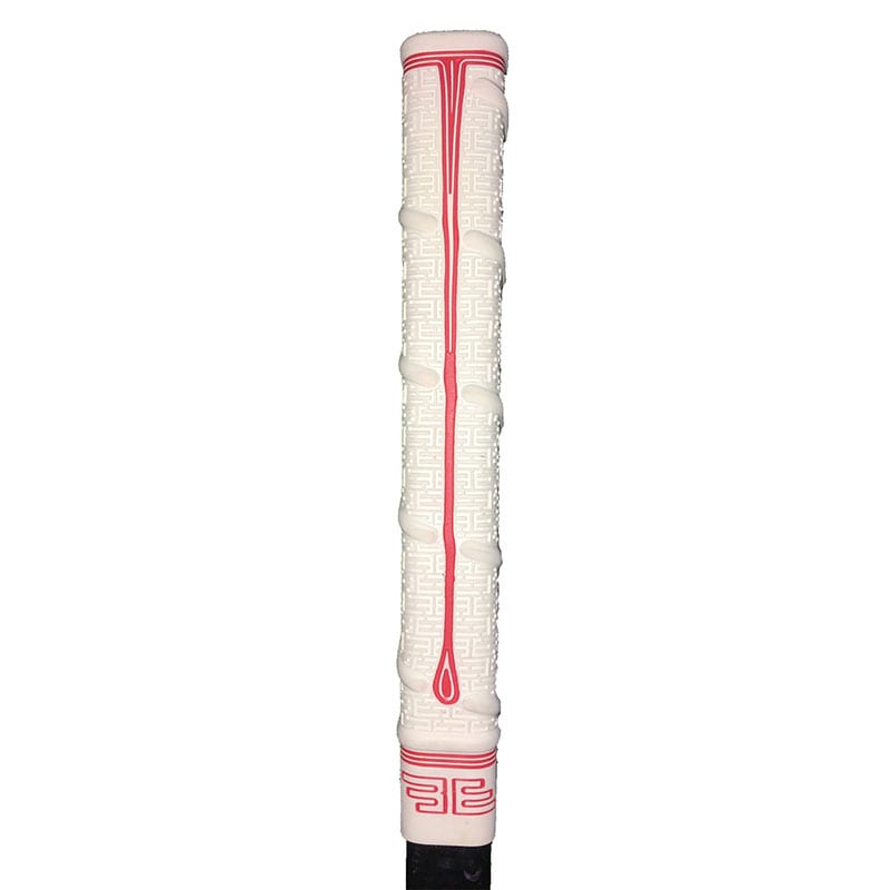Buttendz TWIRL88 Grip for hockeykølle hvit med røde detaljer